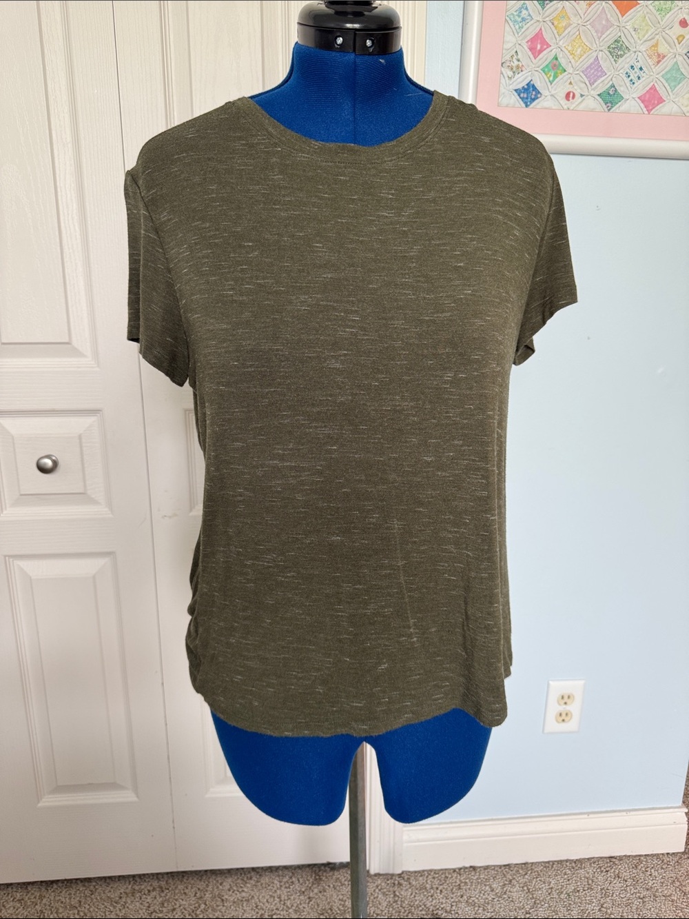 Avia Olive Green Short Sleeve Crewneck Tee